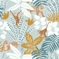 Caselio Escapade EPA102316226 - Geel / Blauw Behang