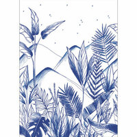 Caselio Only Blue ONB102736260 - Blauw / Wit Behang