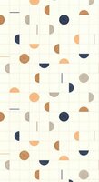 Caselio Around ARN102866125 - Blauw / Wit Behang