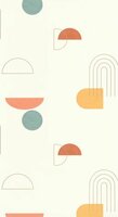 Caselio Around ARN102914623 - Multicolours / Wit Behang