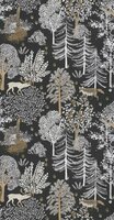 Caselio La Foret FRT102939090 - Wit / Zwart Behang