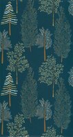 Caselio La Foret FRT102956614 - Blauw Behang