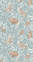 Caselio Autour Du Monde ADM103546062 - Blauw Behang