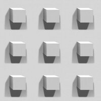 Kinetic Virtual 3D Retro design behang J45409 Behang