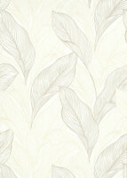 fashion for walls bladeren wit goud taupe vlies Behang