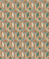 Rasch Indian Styles - 746525 Oranje Behang