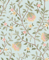 Dutch Wallcoverings Botanique B199-24 / B19924 blauw - roze Behang