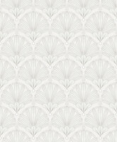 Dutch Wallcoverings Elegance M533-00 wit - zilver Behang