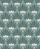 Dutch Wallcoverings Elegance M533-04 groen Behang
