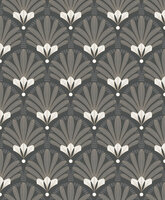 Dutch Wallcoverings Elegance M533-09 zwart - wit Behang