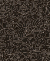 Dutch Wallcoverings Elegance M629-19 zwart - goud Behang