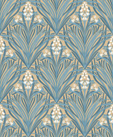 Dutch Wallcoverings Elegance M661-04 oker - blauw Behang