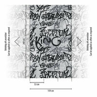 AS Creation The Wall Grijs - 38251-1 - 382511 / Zwart Behang