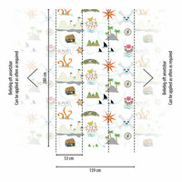 AS Creation The Wall Travel Styles Multicolor - 39192-1 - 391921 - Multicolour / Creme Behang