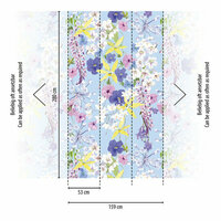 AS Creation The Wall Travel Styles Multicolor - 39196-1 - 391961 - Multicolour / Paars Behang