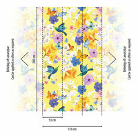 AS Creation The Wall Travel Styles Multicolor - 39197-1 - 391971 - Multicolour / Geel Behang