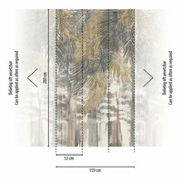 AS Creation The Wall Travel Styles Grijs - 39261-1 - 392611 - Grijs / Goud Behang