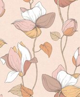 Noordwand Flora MB 47471 Roze - Oranje Behang