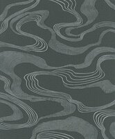 Noordwand Kumano 34537 Zwart - Metallic Behang