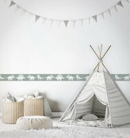 Noordwand Kids Walls Little Adventures Randje 45802 Groen Behang