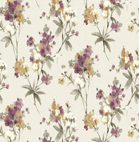 Dutch First Class Akira Beige/paars AK1402 Behang