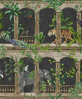 Dutch First Class Casading Gardens Black 89091351 Behang