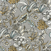 Casamance Ceylan 74522960 - Grijs Behang