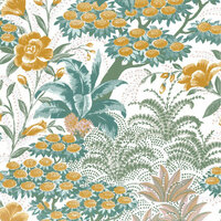 Casamance Ete Indien 75080100 - Roze / Wit Behang