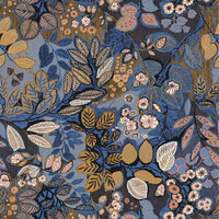 Casamance Ete Indien 75091018 - Blauw Behang