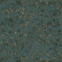Casamance Ete Indien 75111426 - Groen Behang