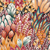 Casamance Karabane 75162754 - Roze / Zwart Behang