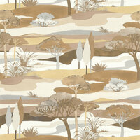 Casamance L&#039;&Icirc;le Aux Oiseaux 75870100 - Beige Behang