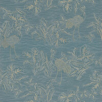 Casamance L&#039;&Icirc;le Aux Oiseaux 75891630 - Blauw Behang