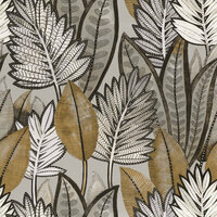 Casamance Manille 74680162 - Blauw Behang