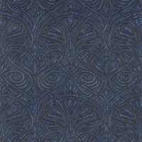 Casamance Mansour 74410630 - Blauw Behang