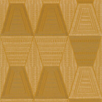 Casamance Mirage 75271834 - Geel / Bruin Behang