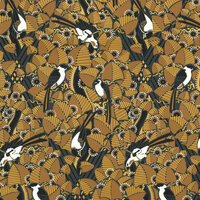 Casamance Printemps Viennois 74782774 - Bruin / Grijs Behang