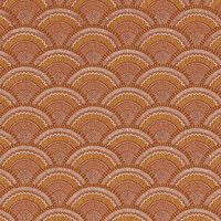 Casamance Printemps Viennois 74821442 - Oranje / Roze Behang