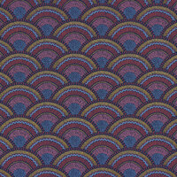 Casamance Printemps Viennois 74821646 - Blauw / Roze Behang