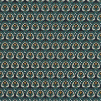 Casamance Select 6 A74000492 - Groen / Wit Behang