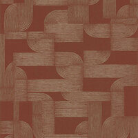 Casamance Square Jasmin 75701732 - Bruin / Rood Behang