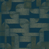 Casamance Square Jasmin 75701834 - Blauw Behang