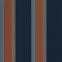Casamance Square Jasmin 75712446 - Blauw / Oranje Behang