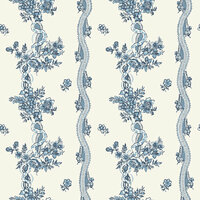 Dutch Wall Decor Swedish Heritage 689-02 Blauw Behang