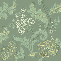Dutch Wall Decor Swedish Heritage 696-03 Groen Behang