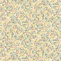 Casadeco Flower Market FLOM89212226 - Geel / Wit Behang