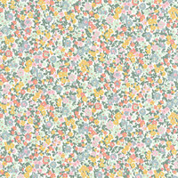 Casadeco Flower Market FLOM89216212 - Multicolour / Wit Behang