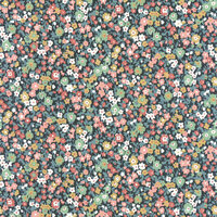 Casadeco Flower Market FLOM89216424 - Multicolour / Blauw Behang