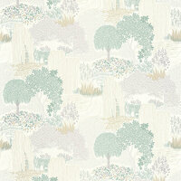 Casadeco Kyoto KYTO88727241 - Groen / Wit Behang