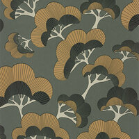 Casadeco Kyoto KYTO88717530 - Groen Behang